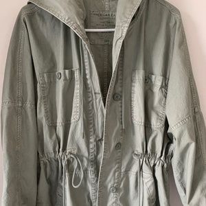 American Eagle Hooded Army Utility Jacket